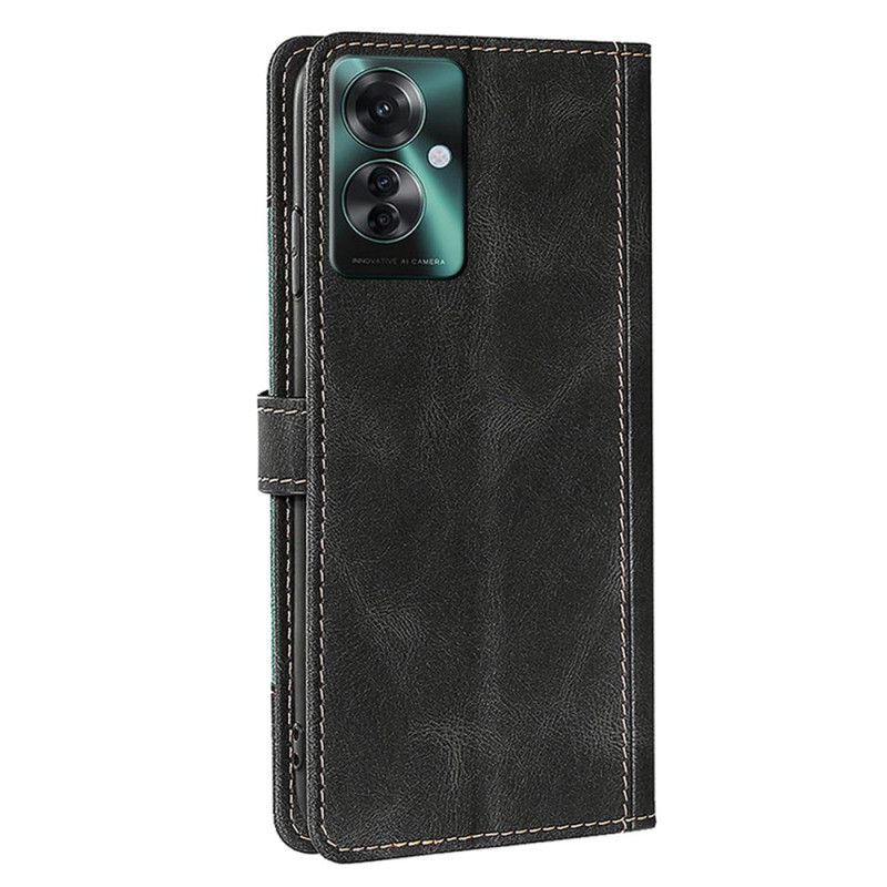 Læder Cover Oppo Reno 11f 5g Blomsterdesign