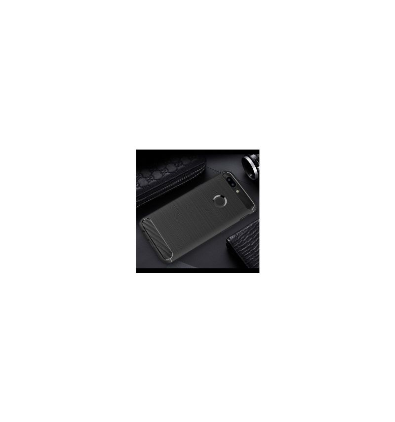 Cover OnePlus 5T Hemming Børstet Carbon