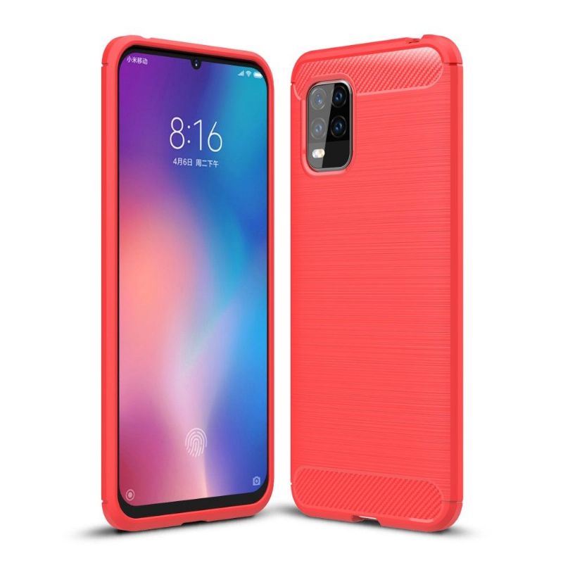 Cover Xiaomi Mi 10 Lite Hemming Børstet Effekt