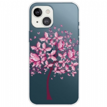 Cover iPhone 14 Plus Gennemsigtigt Sommerfugletræ