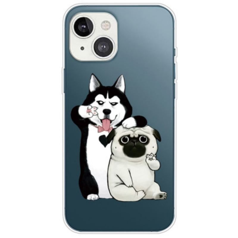 Cover iPhone 14 Plus Sjove Hunde