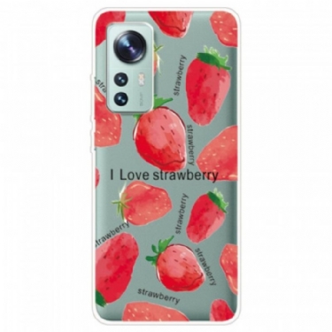 Cover Xiaomi 12 / 12X Jordbær