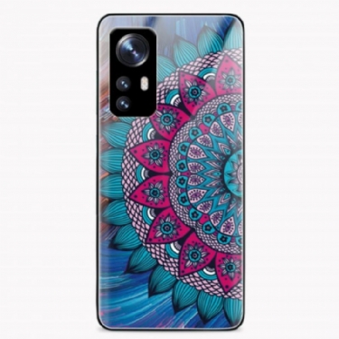 Cover Xiaomi 12 / 12X Mandala Hærdet Glas