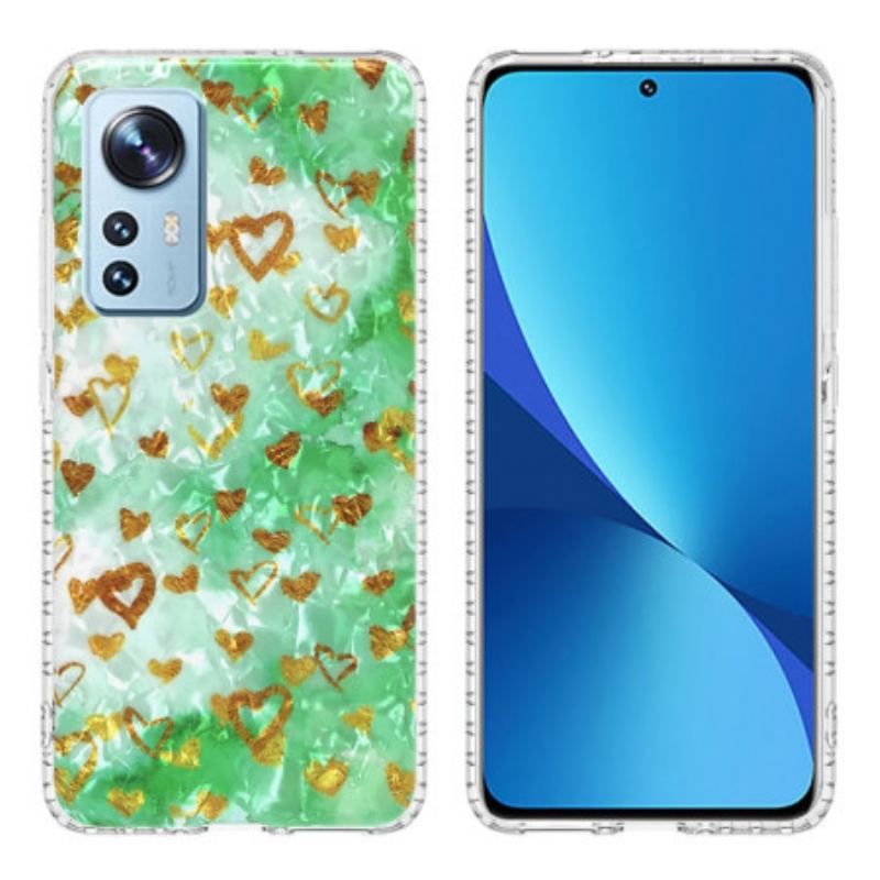 Cover Xiaomi 12 / 12X Stilfulde Hjerter