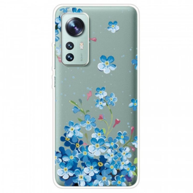 Mobilcover Xiaomi 12 / 12X Buket Blå Blomster