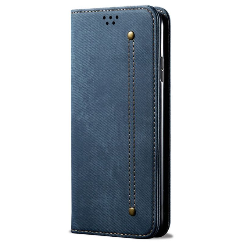 Cover Honor 90 Pro Flip Cover Jeansstof