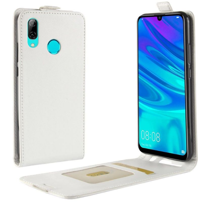 Case Huawei Y7 2019 Flip Cover Lodret Imiteret Læder