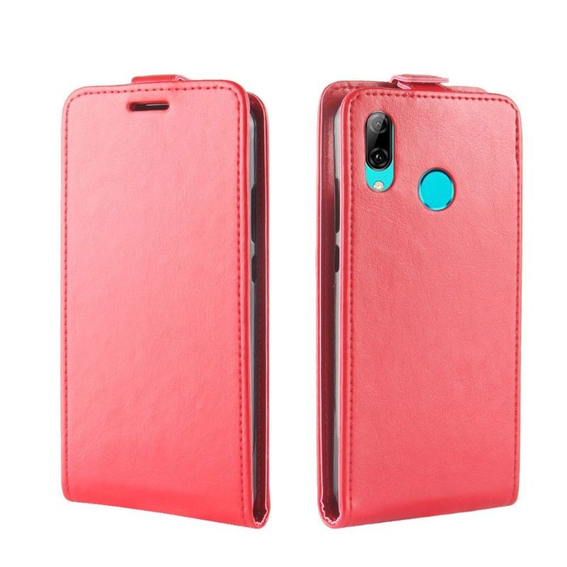 Case Huawei Y7 2019 Flip Cover Lodret Imiteret Læder