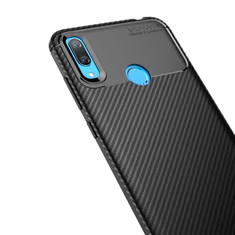 Cover Huawei Y7 2019 Anti-fald Sort Karbon Klassisk