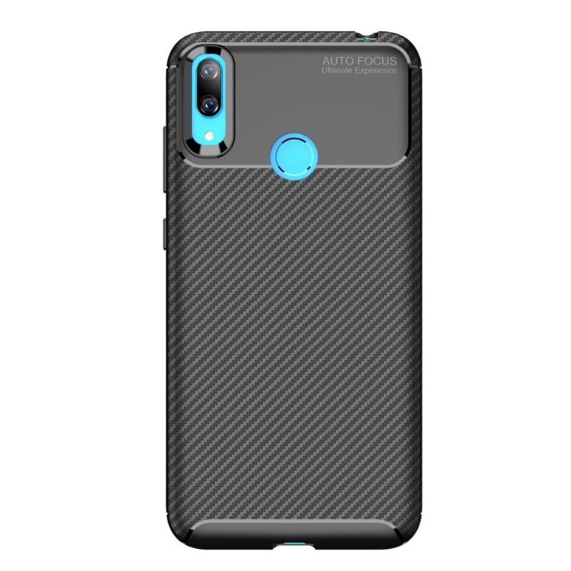 Cover Huawei Y7 2019 Anti-fald Sort Karbon Klassisk