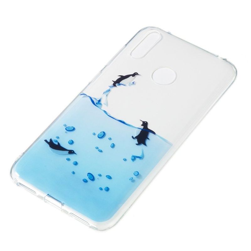 Cover Huawei Y7 2019 Gennemsigtige Pingviner