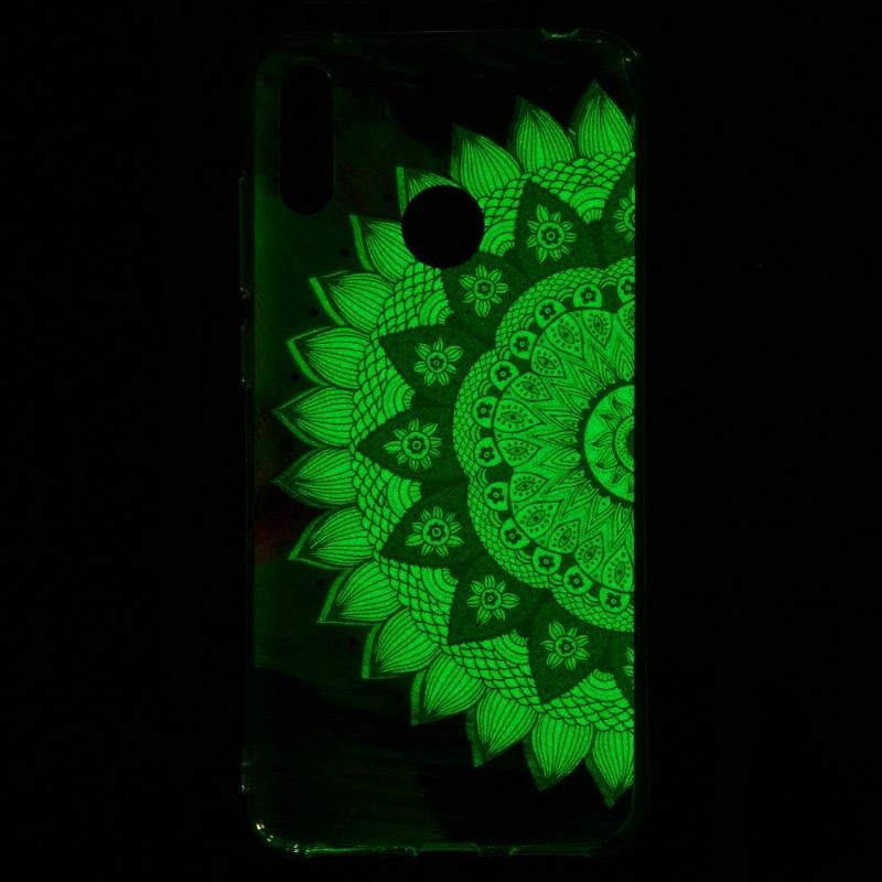 Cover Huawei Y7 2019 Lysende Blomster Mandala