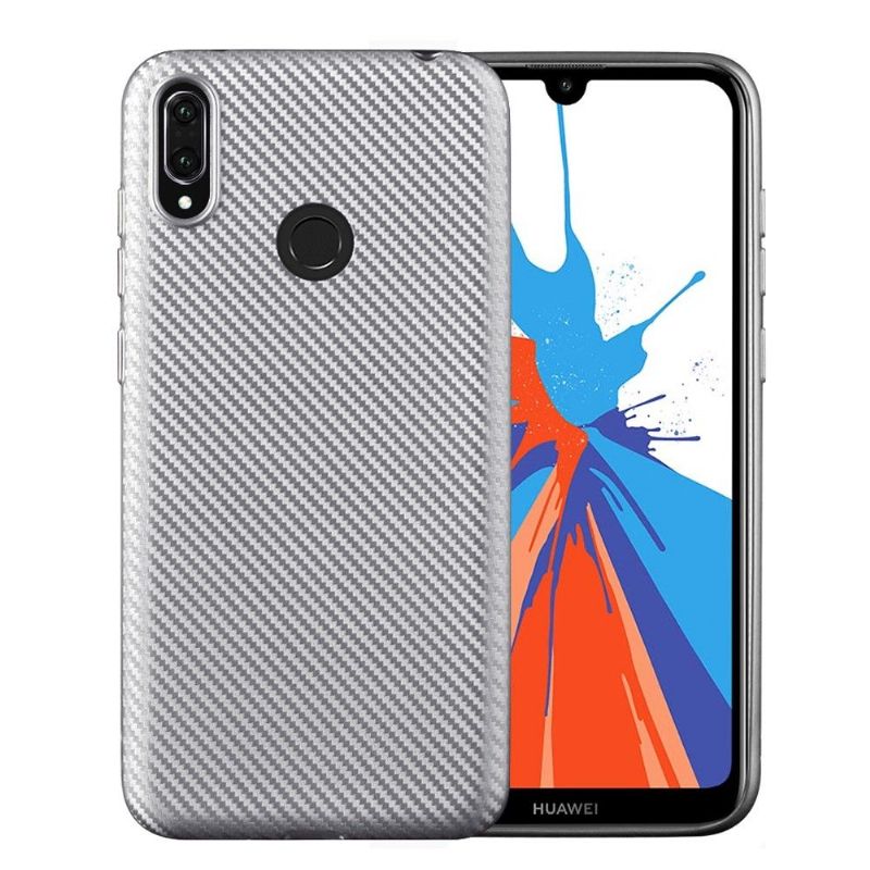 Mobilcover Huawei Y7 2019 Carbon Fiber Coating