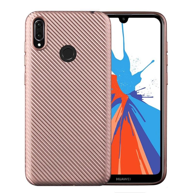 Mobilcover Huawei Y7 2019 Carbon Fiber Coating