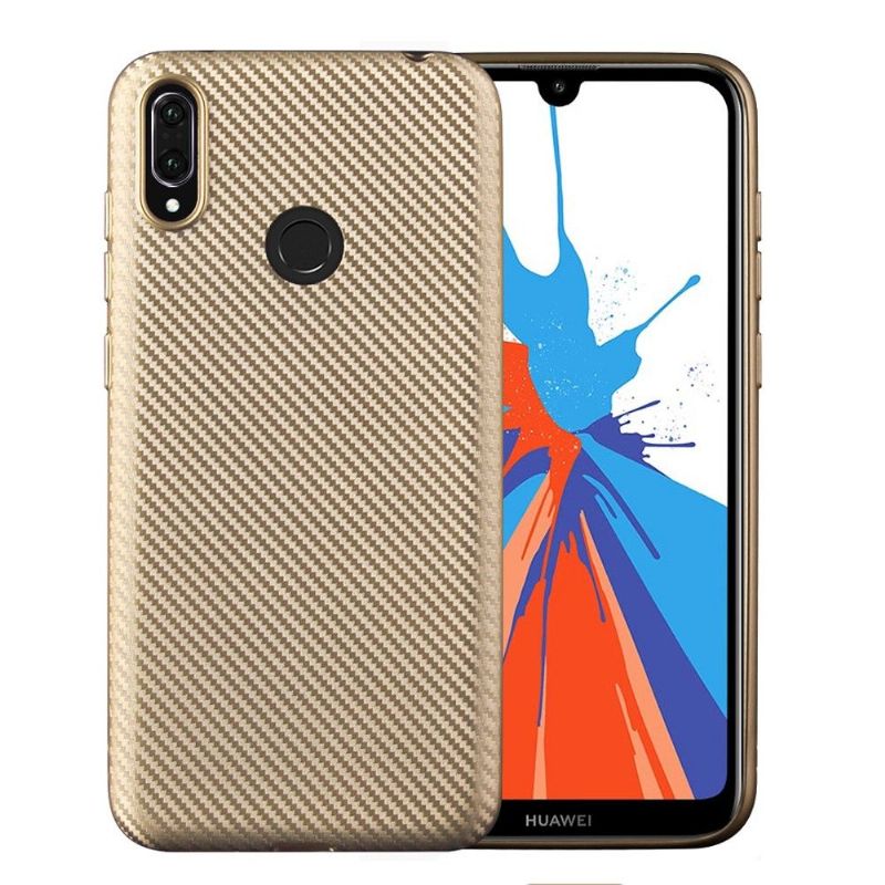 Mobilcover Huawei Y7 2019 Carbon Fiber Coating