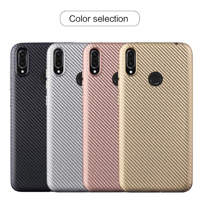 Mobilcover Huawei Y7 2019 Carbon Fiber Coating