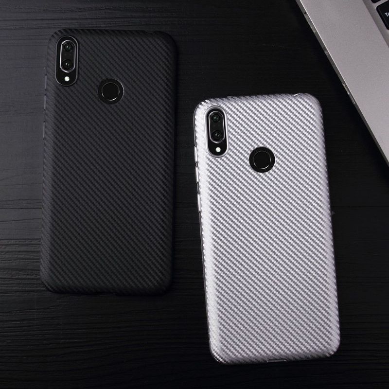 Mobilcover Huawei Y7 2019 Carbon Fiber Coating