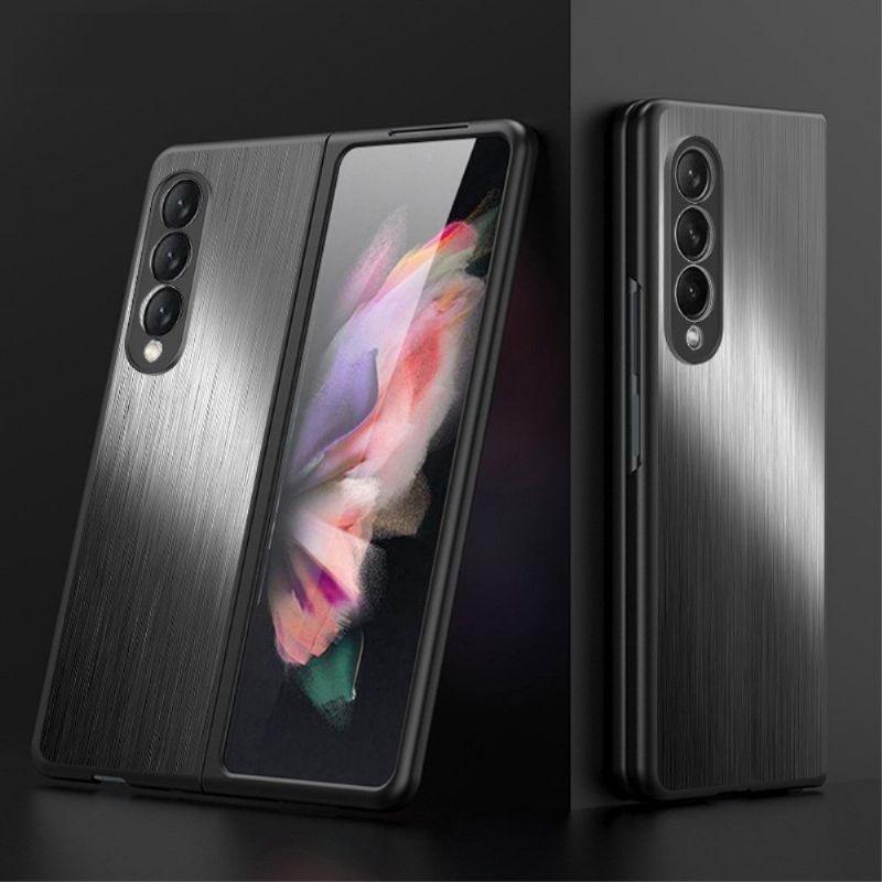 Cover Samsung Galaxy Z Fold 3 5G Beskyttelsessæt Effektbeskyttelse Af Børstet Metal