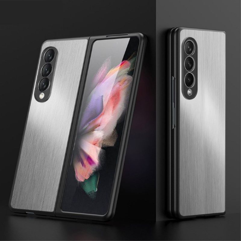 Cover Samsung Galaxy Z Fold 3 5G Beskyttelsessæt Effektbeskyttelse Af Børstet Metal