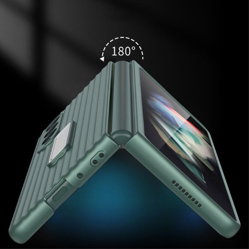 Cover Samsung Galaxy Z Fold 3 5G Beskyttelsessæt Kuffert + Hærdet Glas