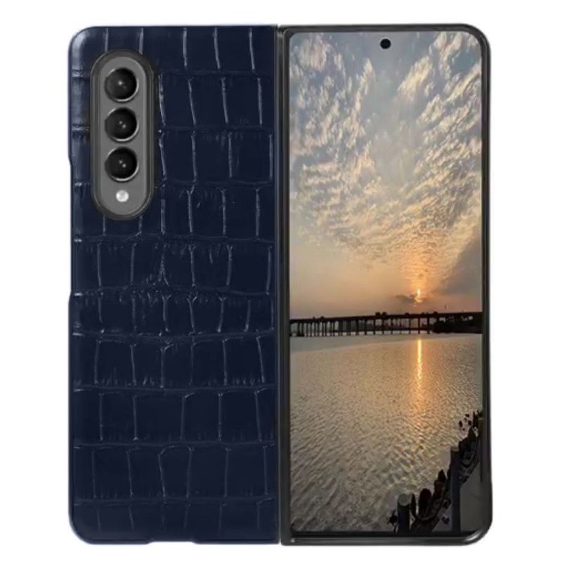 Cover Samsung Galaxy Z Fold 3 5G Croc Skin Effekt