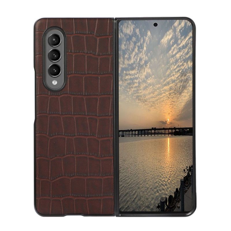 Cover Samsung Galaxy Z Fold 3 5G Croc Skin Effekt