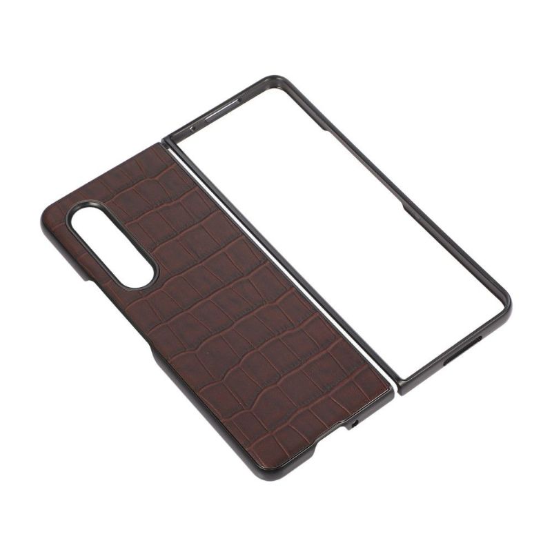 Cover Samsung Galaxy Z Fold 3 5G Croc Skin Effekt