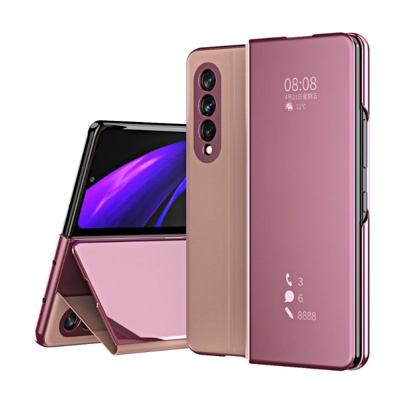 Cover Samsung Galaxy Z Fold 3 5G Flip Cover Spejleffekt