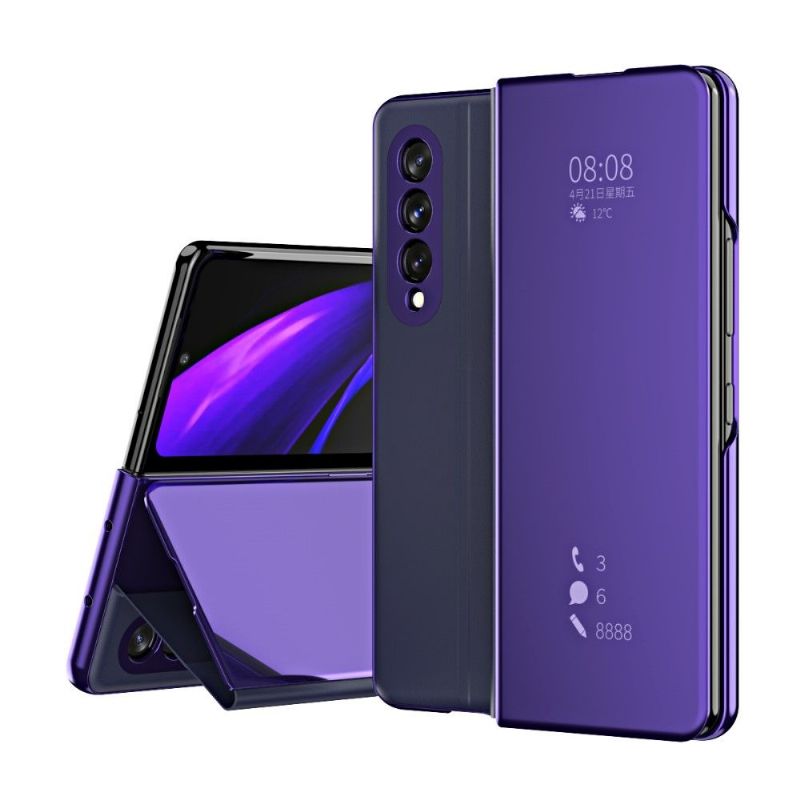 Cover Samsung Galaxy Z Fold 3 5G Flip Cover Spejleffekt