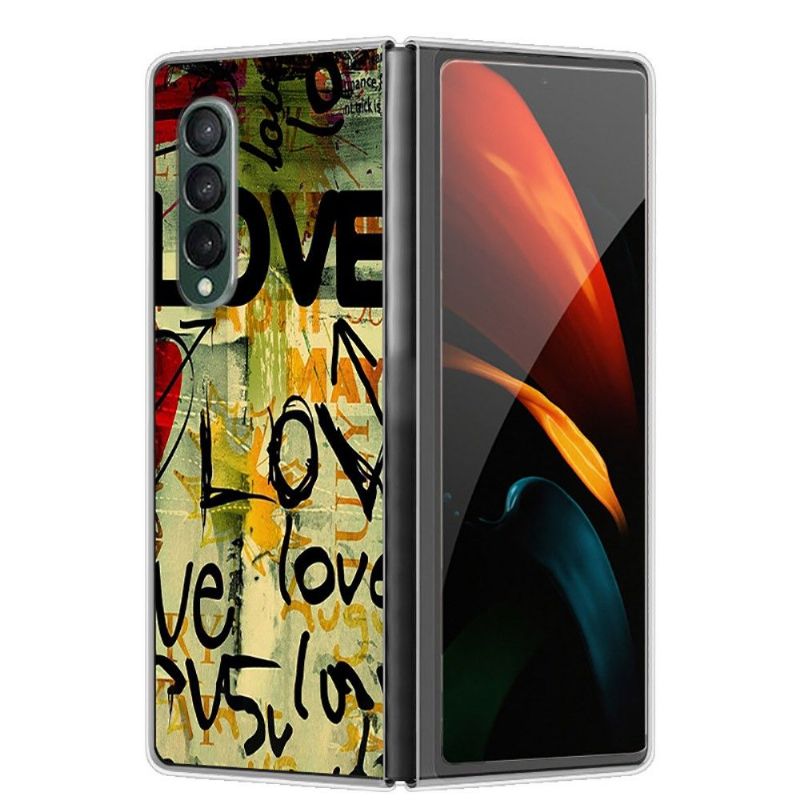 Cover Samsung Galaxy Z Fold 3 5G Kærlighed Kærlighed Kærlighed