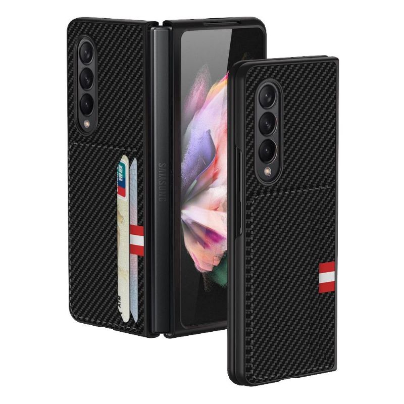 Cover Samsung Galaxy Z Fold 3 5G Karbon Kortholder