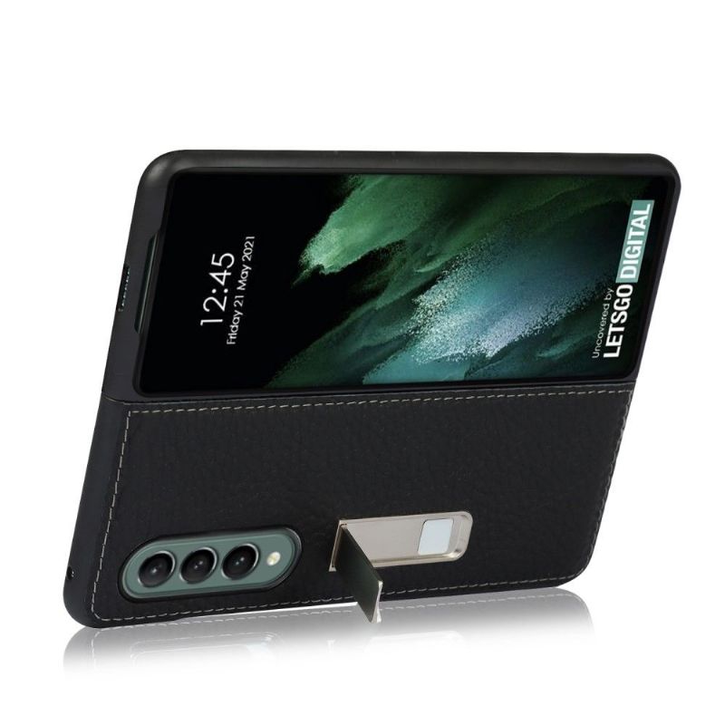 Cover Samsung Galaxy Z Fold 3 5G Lædereksponerede Sømme