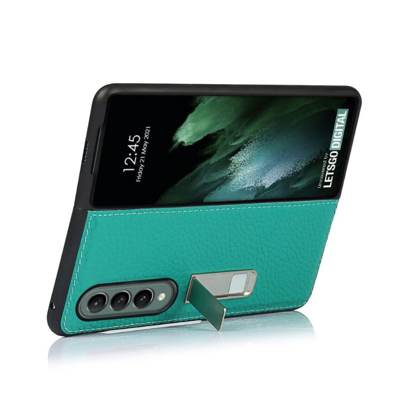 Cover Samsung Galaxy Z Fold 3 5G Lædereksponerede Sømme