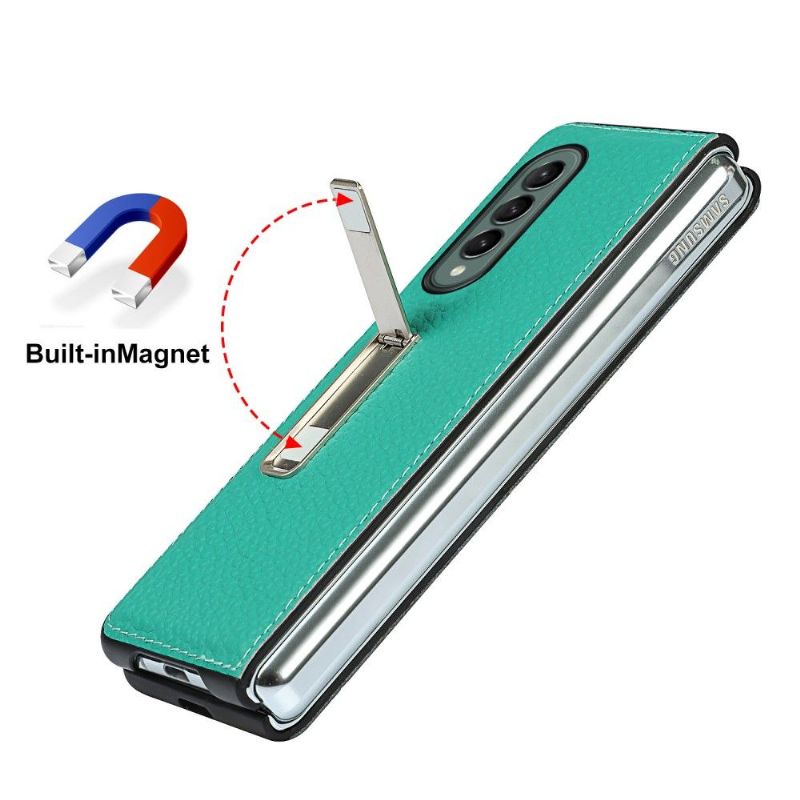 Cover Samsung Galaxy Z Fold 3 5G Lædereksponerede Sømme