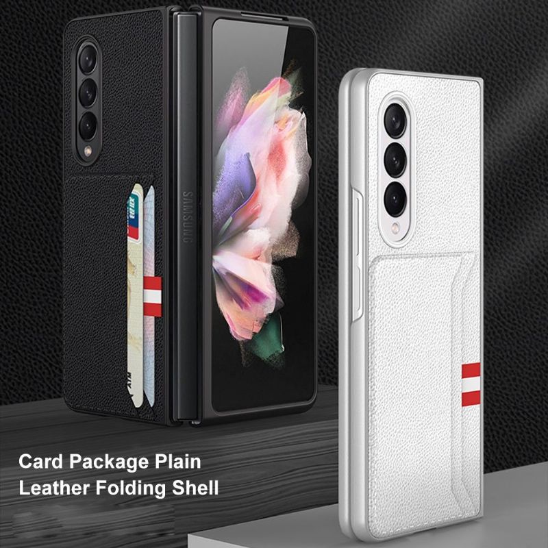 Cover Samsung Galaxy Z Fold 3 5G Stil Læder Kortholder