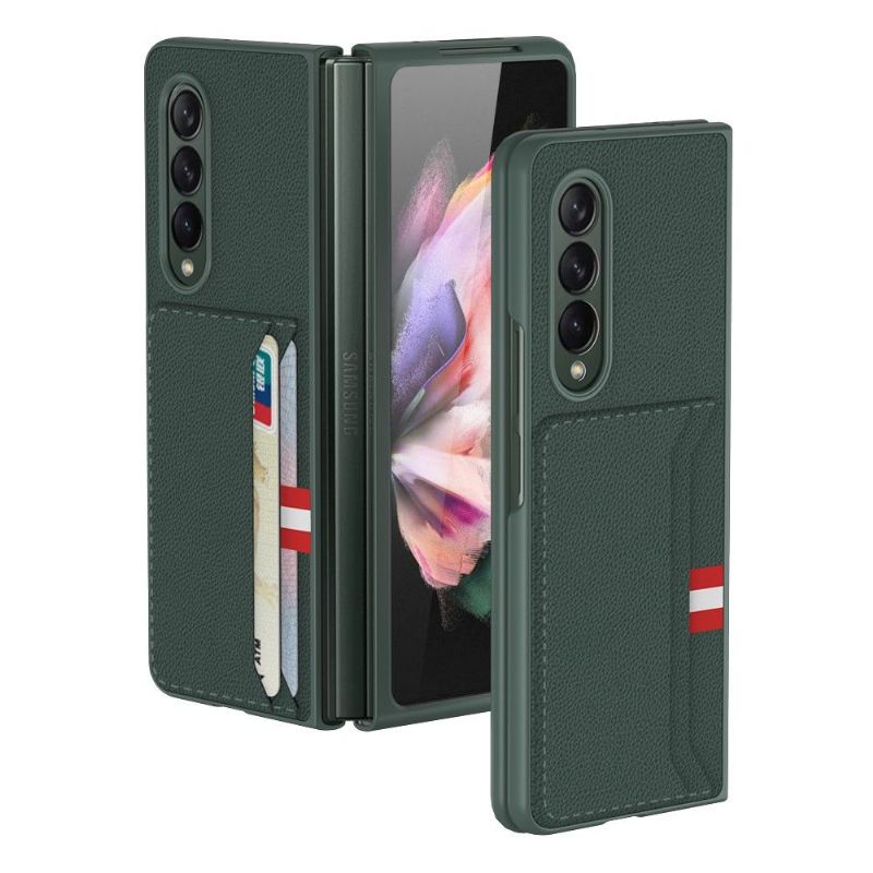 Cover Samsung Galaxy Z Fold 3 5G Stil Læder Kortholder