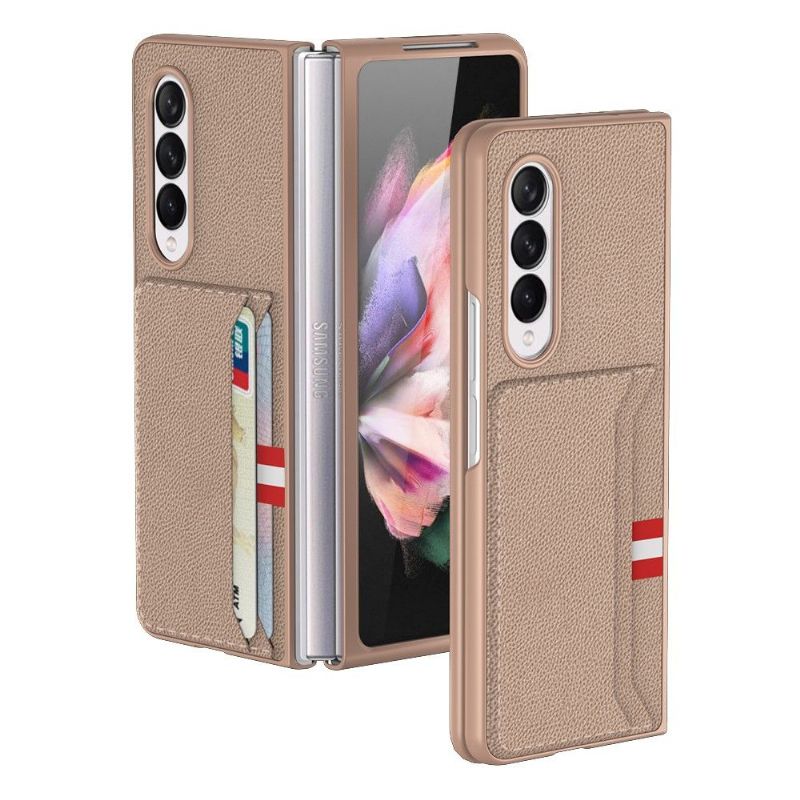 Cover Samsung Galaxy Z Fold 3 5G Stil Læder Kortholder