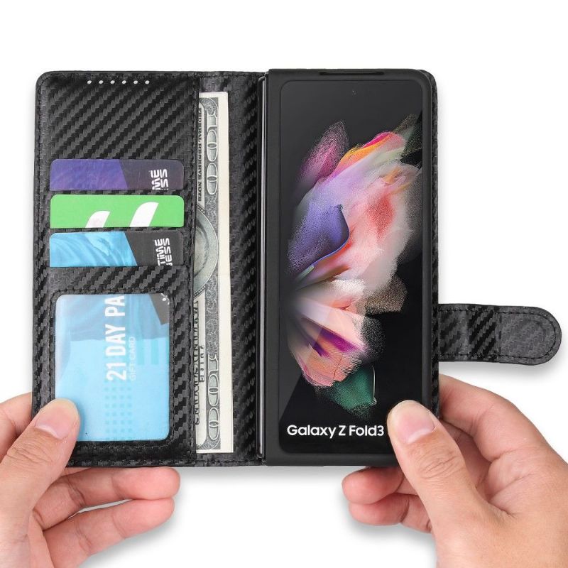 Flip Cover Samsung Galaxy Z Fold 3 5G Aftagelige Skalsømme