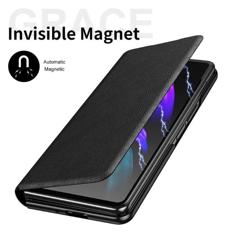 Flip Cover Samsung Galaxy Z Fold 3 5G Forretning Lilla