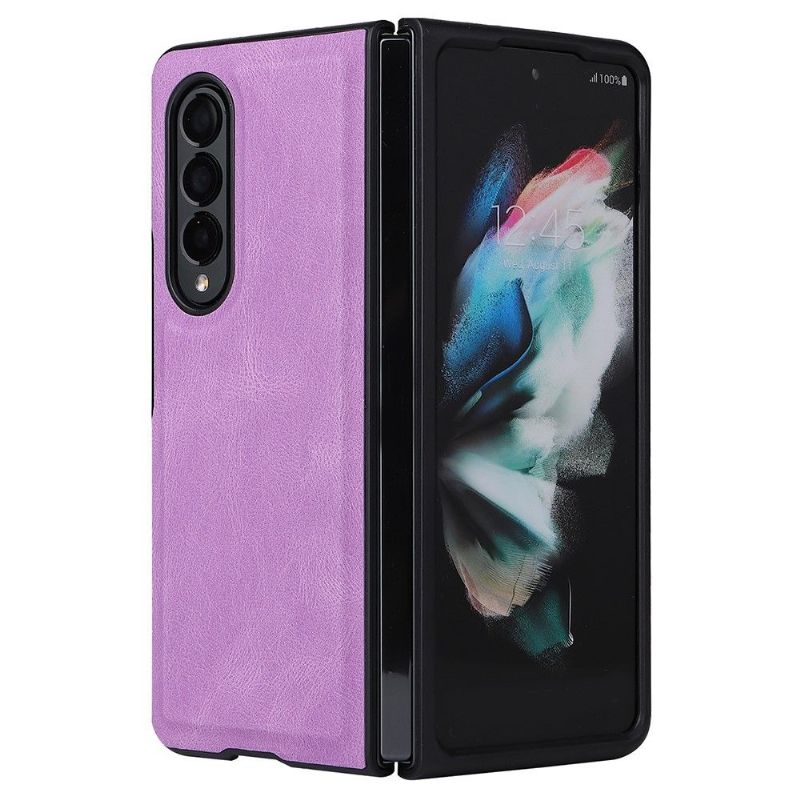 Flip Cover Samsung Galaxy Z Fold 3 5G Kunstlædersøm