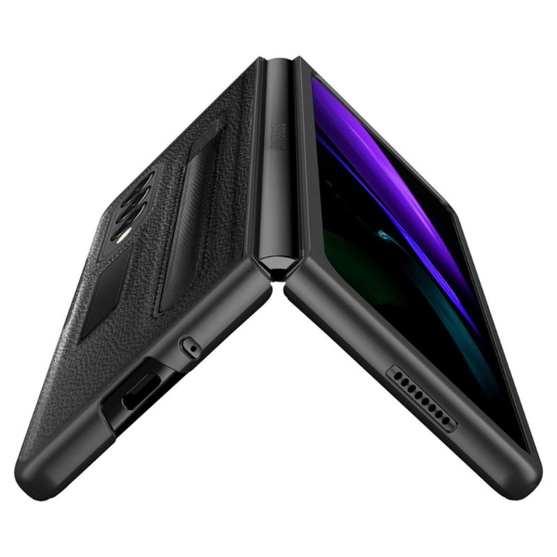 Mobilcover Samsung Galaxy Z Fold 3 5G Hemming Flip Cover Stylus Holder I Kunstlæder