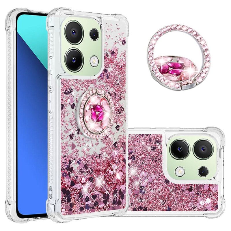 Cover Xiaomi Redmi Note 13 4g Glitter Ring-støtte