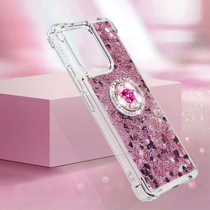 Cover Xiaomi Redmi Note 13 4g Glitter Ring-støtte