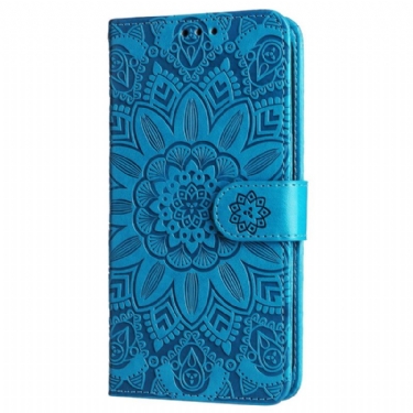 Flip Cover Til Xiaomi Redmi Note 13 4g Blomstermandala Med Rem