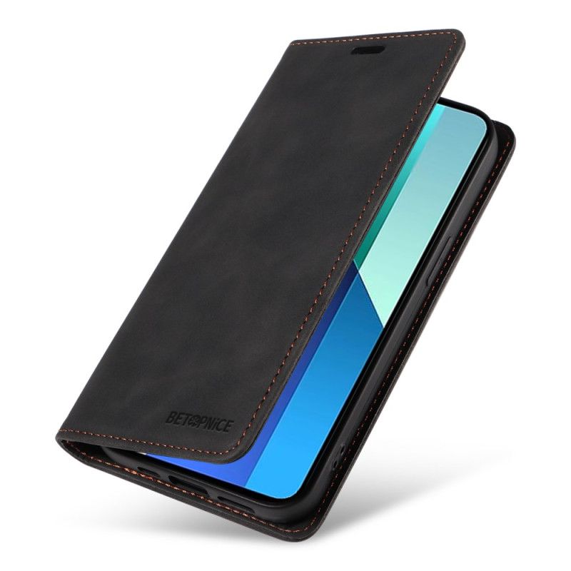 Flip Cover Xiaomi Redmi Note 13 4g Betopnice Rfid-beskyttelse