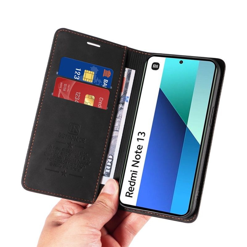 Flip Cover Xiaomi Redmi Note 13 4g Betopnice Rfid-beskyttelse