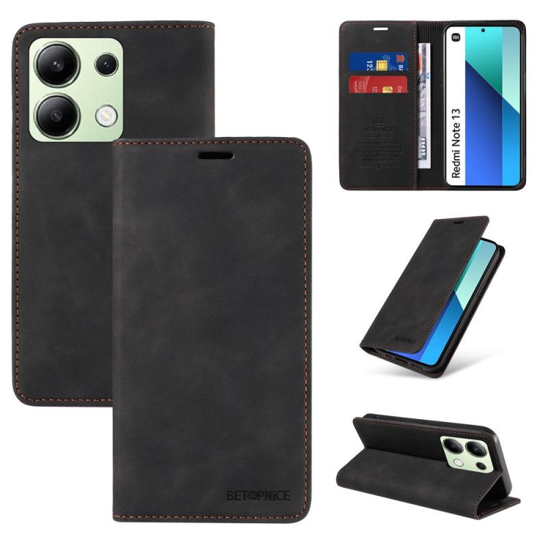 Flip Cover Xiaomi Redmi Note 13 4g Betopnice Rfid-beskyttelse