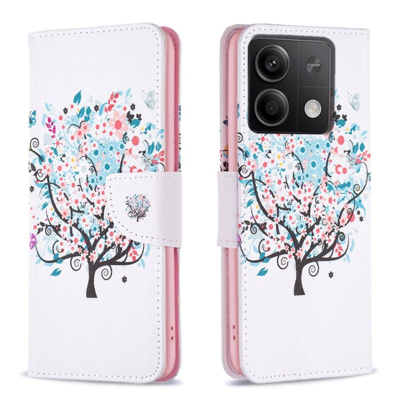 Flip Cover Xiaomi Redmi Note 13 4g Blomstrende Træ