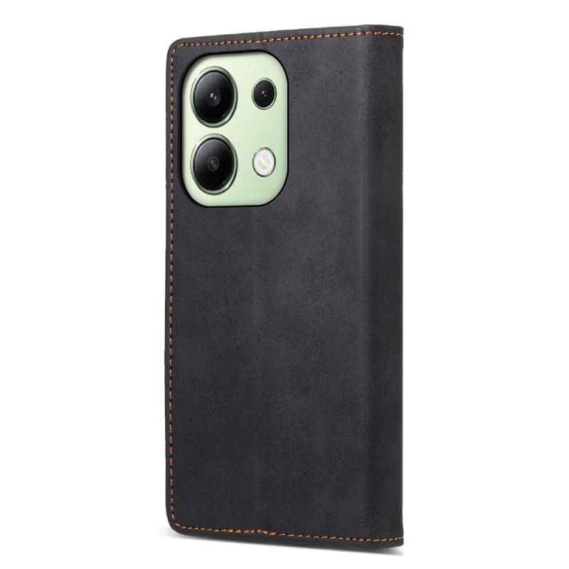 Flip Cover Xiaomi Redmi Note 13 4g Klassisk Lædereffekt