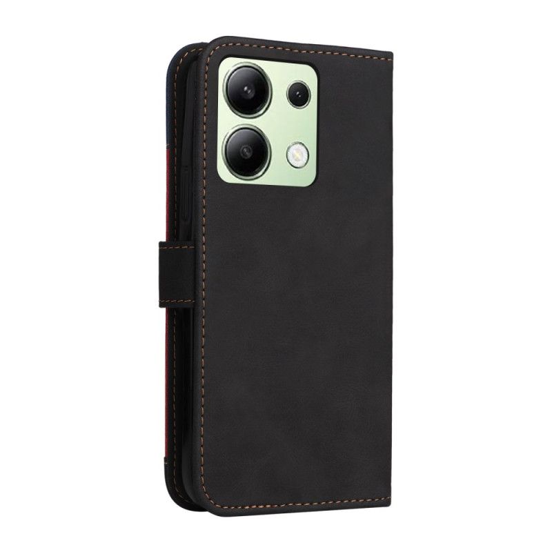 Flip Cover Xiaomi Redmi Note 13 4g Trefarvet Med Rem